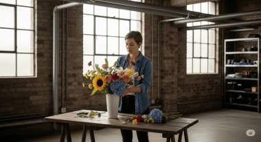 Ce flori alegi pentru un buchet intr-un decor industrial