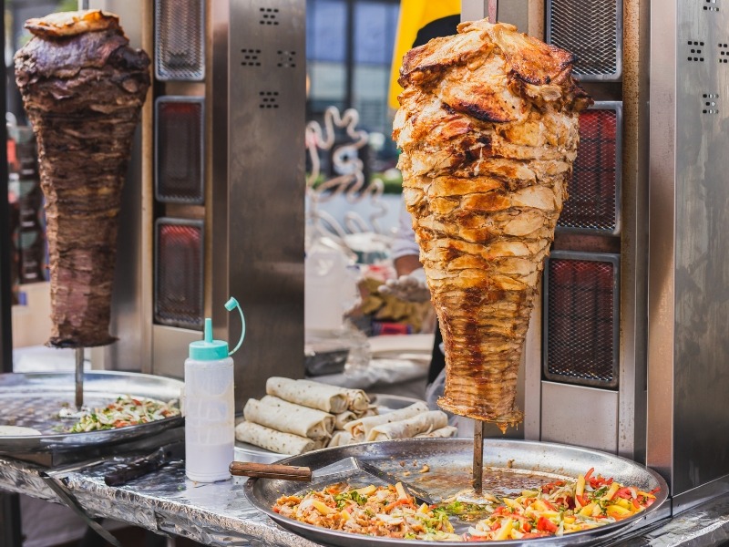 robot kebab pe gaz